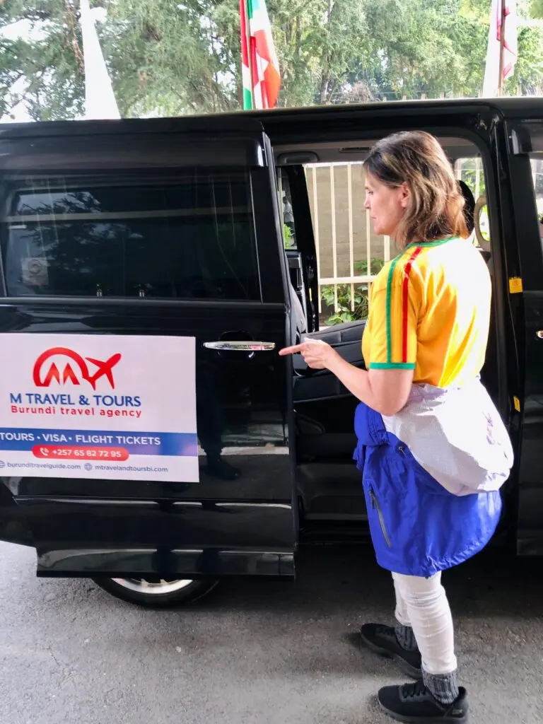 M Travel and Tours Burundi vehicle ready for a guest
